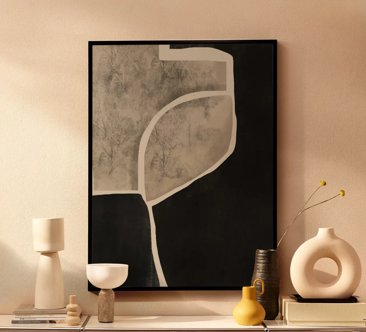 Textured large abstract 10 hahnemühle by Little Dean
