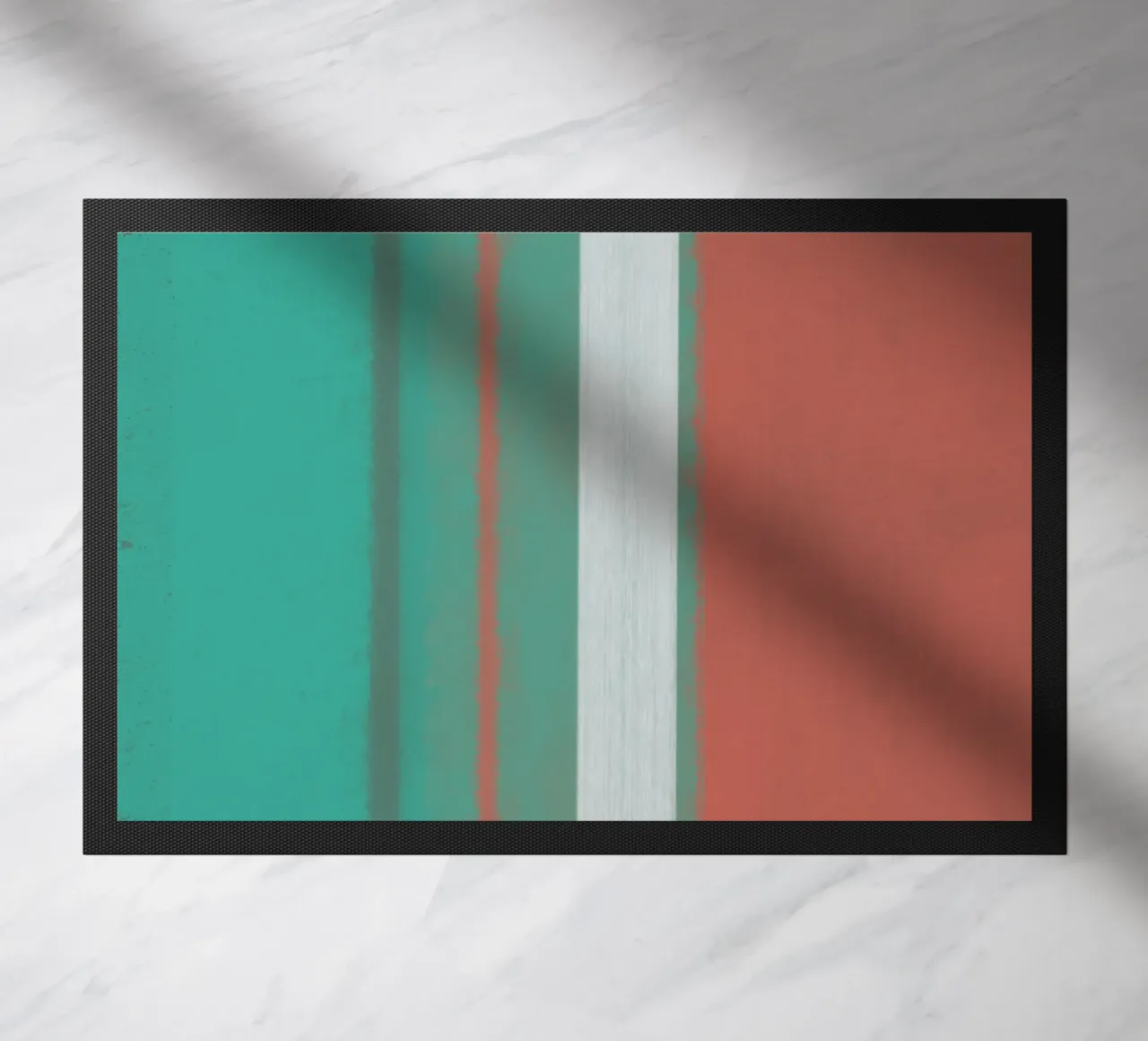 Textured large abstract 11 doormat by Little Dean