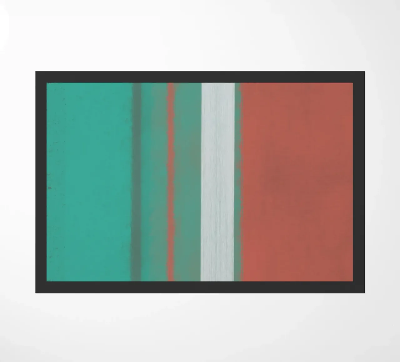 Textured large abstract 11 doormat by Little Dean