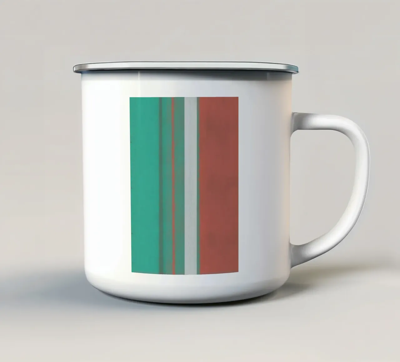 Grande astratto testurizzato 11 tazza in smalto da Little Dean