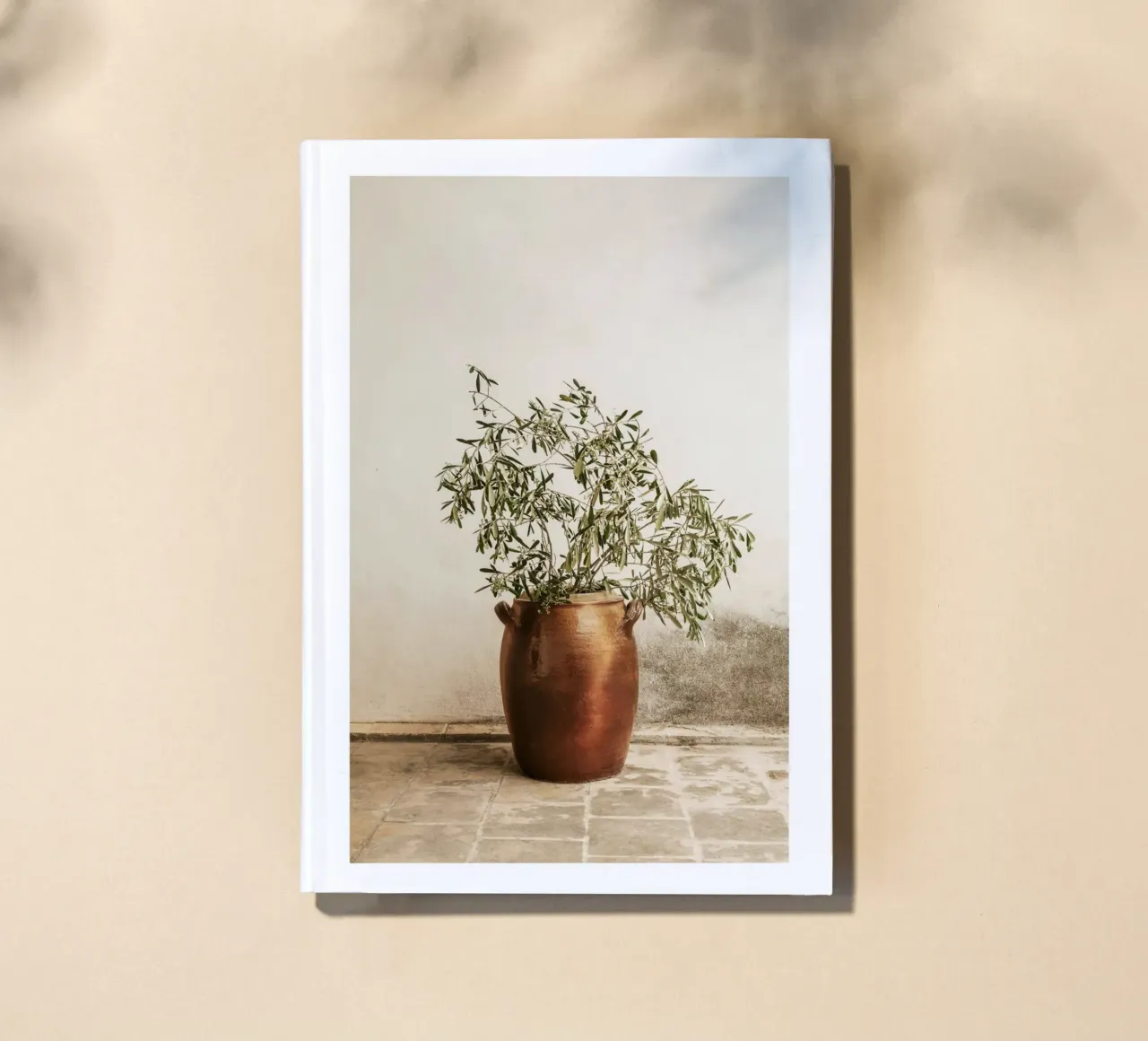 Imprimé rustique de branches d'olivier carnet de notes de leslie shop