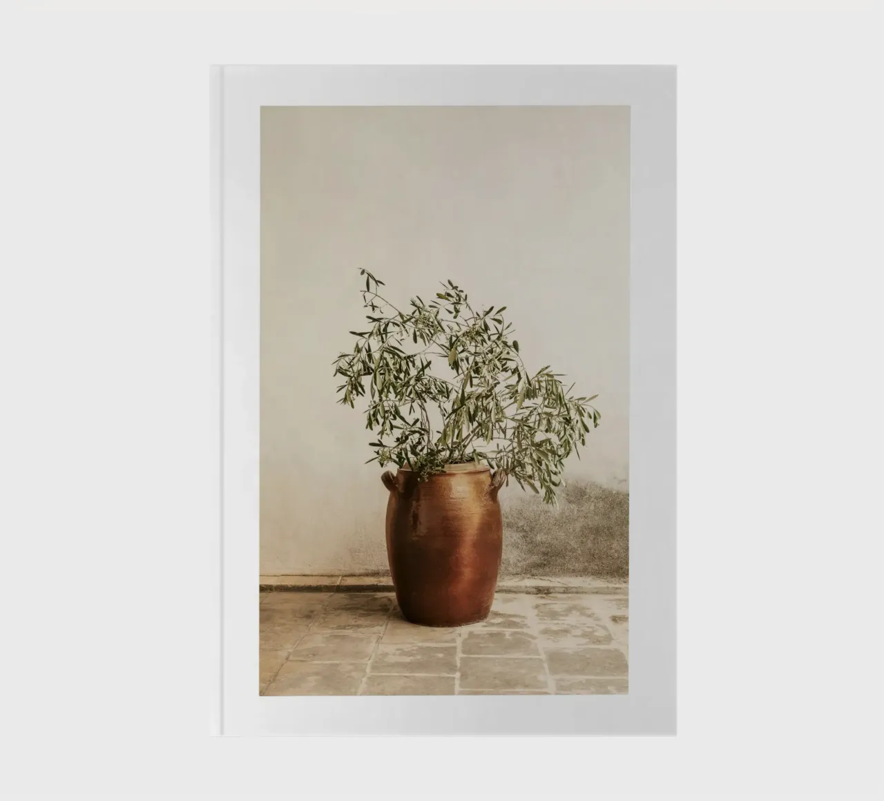 Imprimé rustique de branches d'olivier carnet de notes de leslie shop