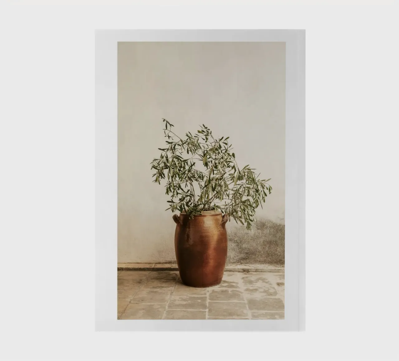 Rustic Olive Branch Print notebook by leslie shop