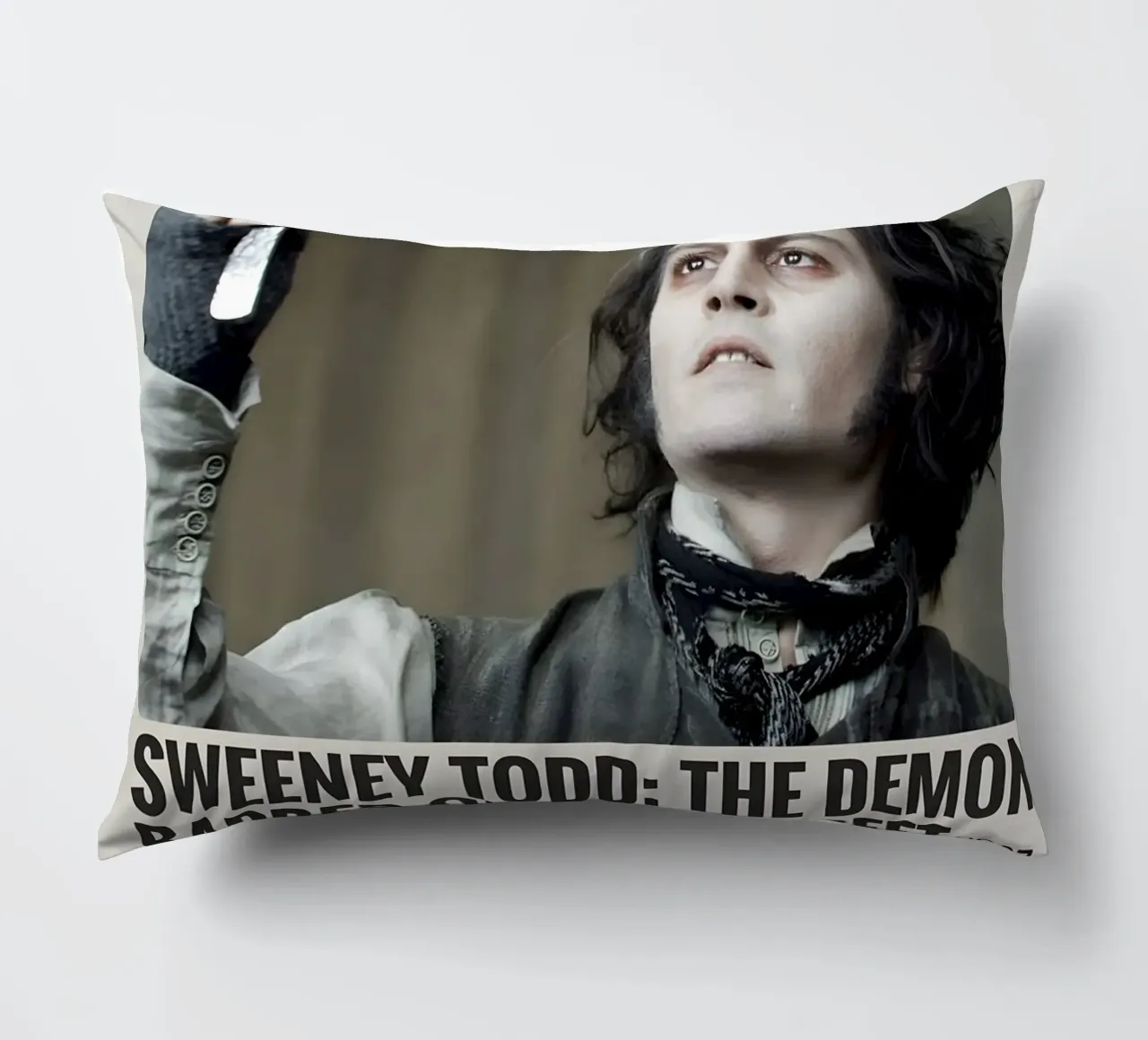 SWEENEY TODD THE DEMON BARBER OF FLEET STREET 2007 cuscino da MVFminimalist