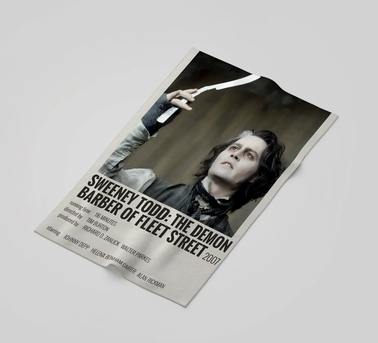 SWEENEY TODD THE DEMON BARBER OF FLEET STREET 2007 telo mare da MVFminimalist