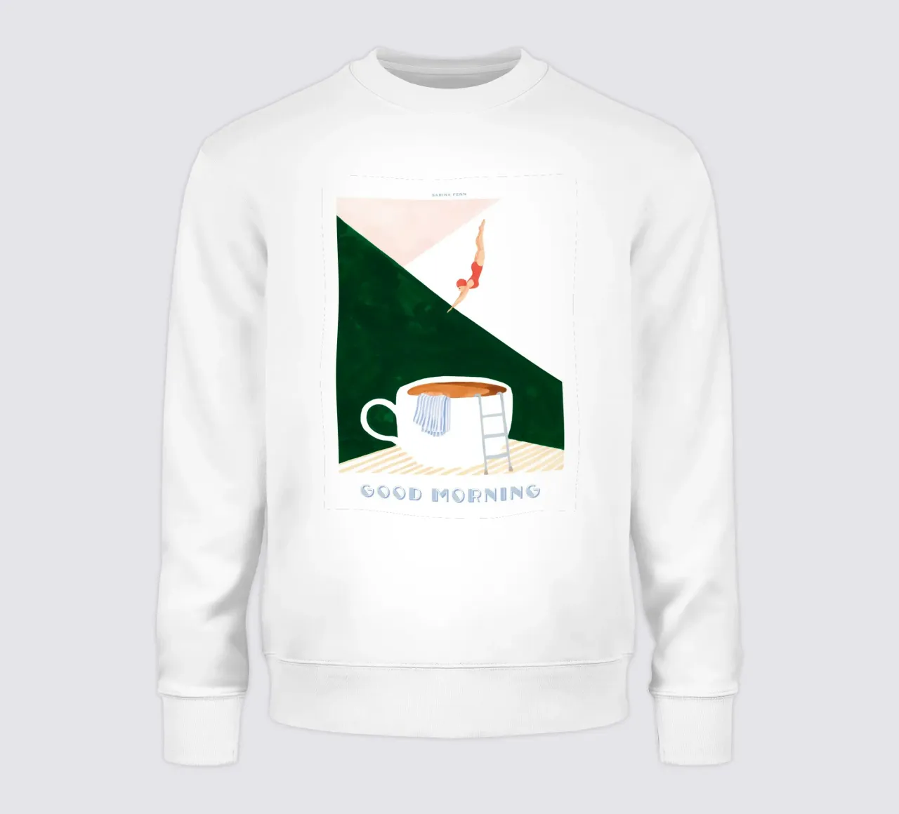 Sabina Fenn - Buenos días Dive Print sudadera de leslie shop