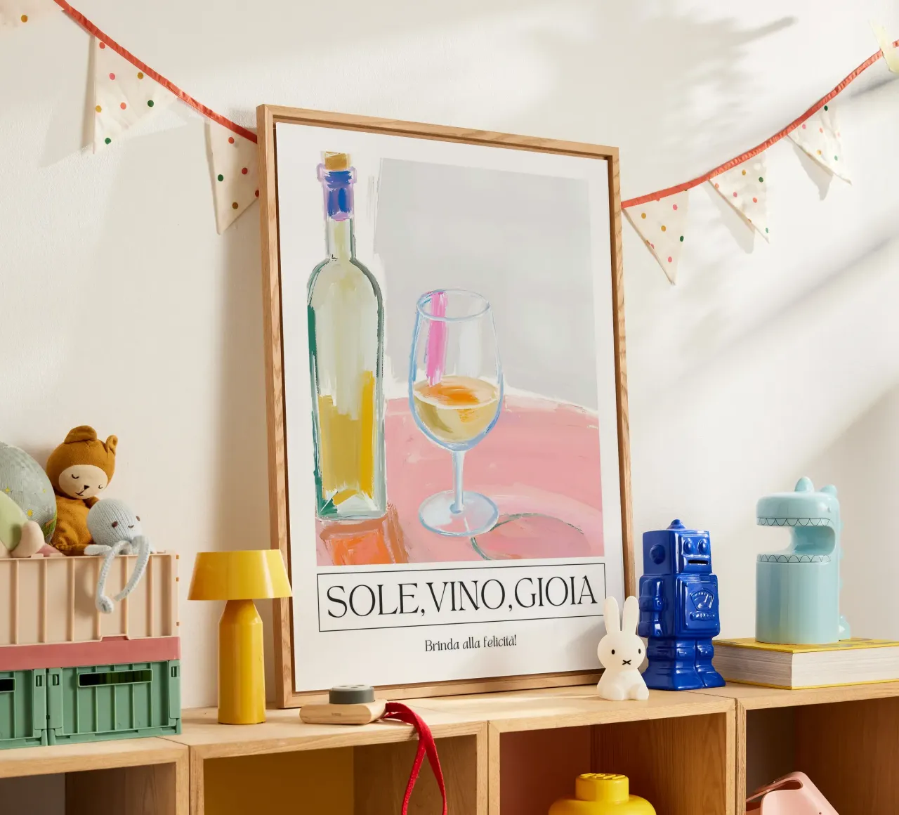 Soleil, vin, joie - Au bonheur ! plexiglas de leslie shop
