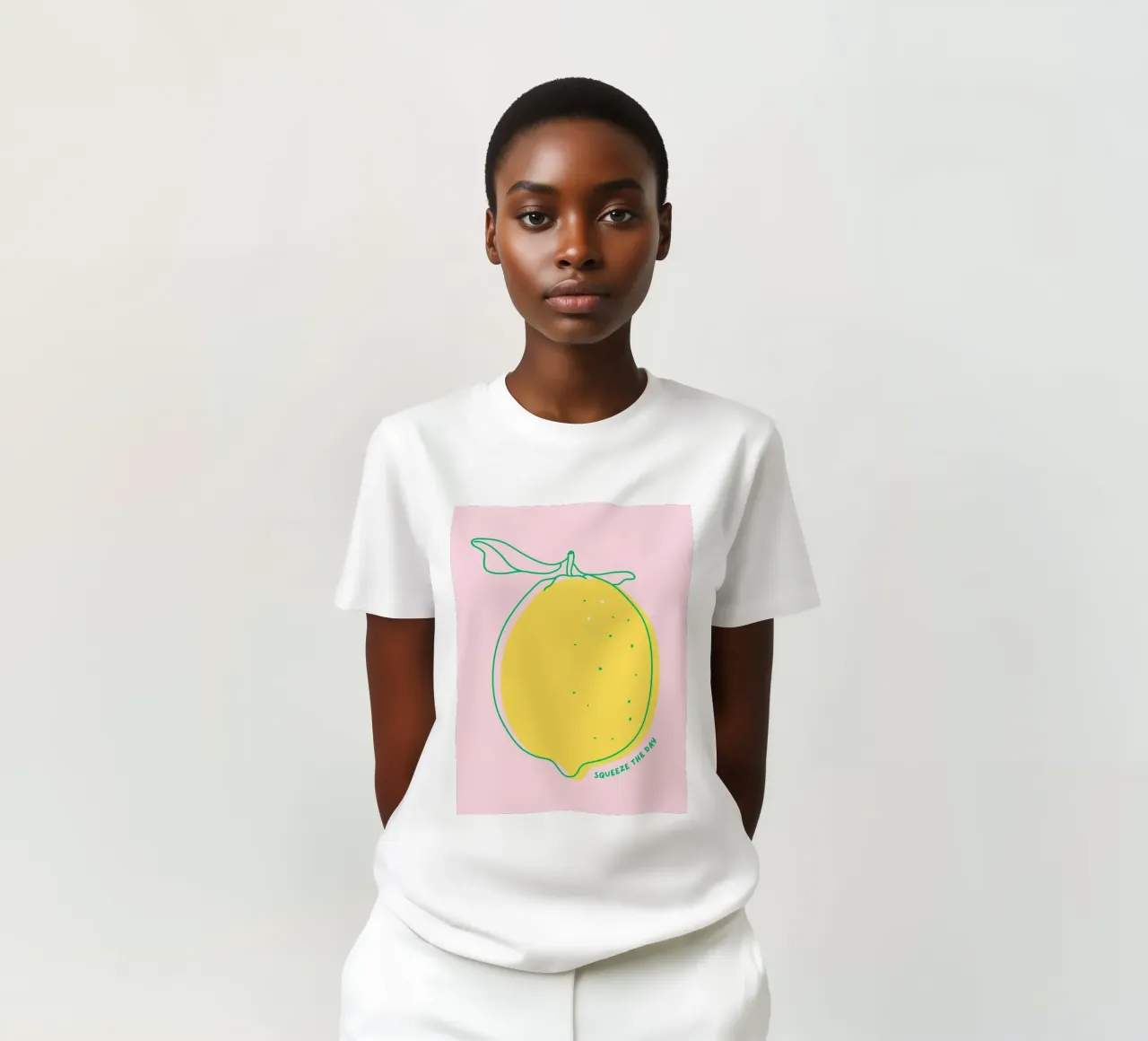Squeeze the day - Zitrone T-Shirt von leslie shop