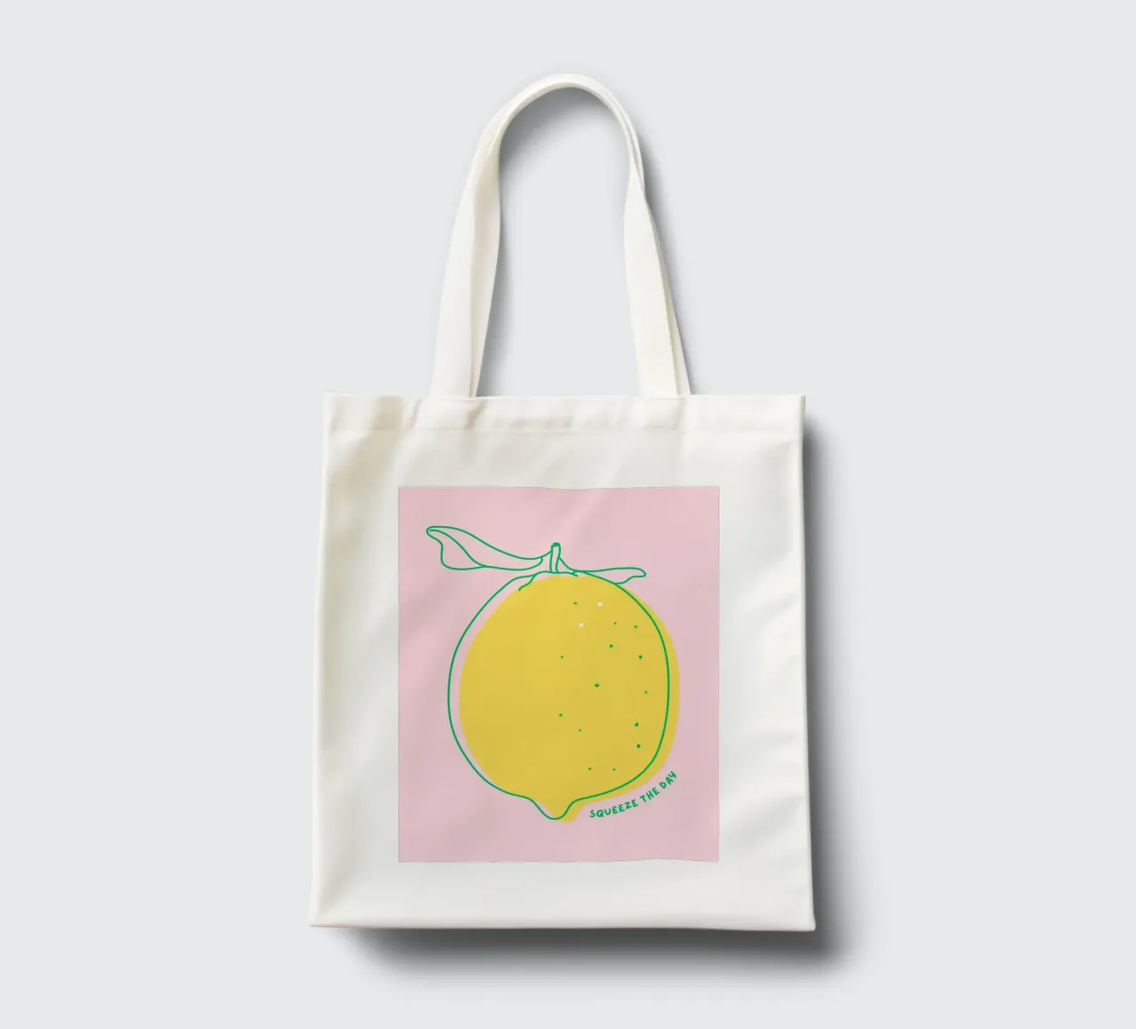 Squeeze the day - Zitrone Jutebeutel von leslie shop