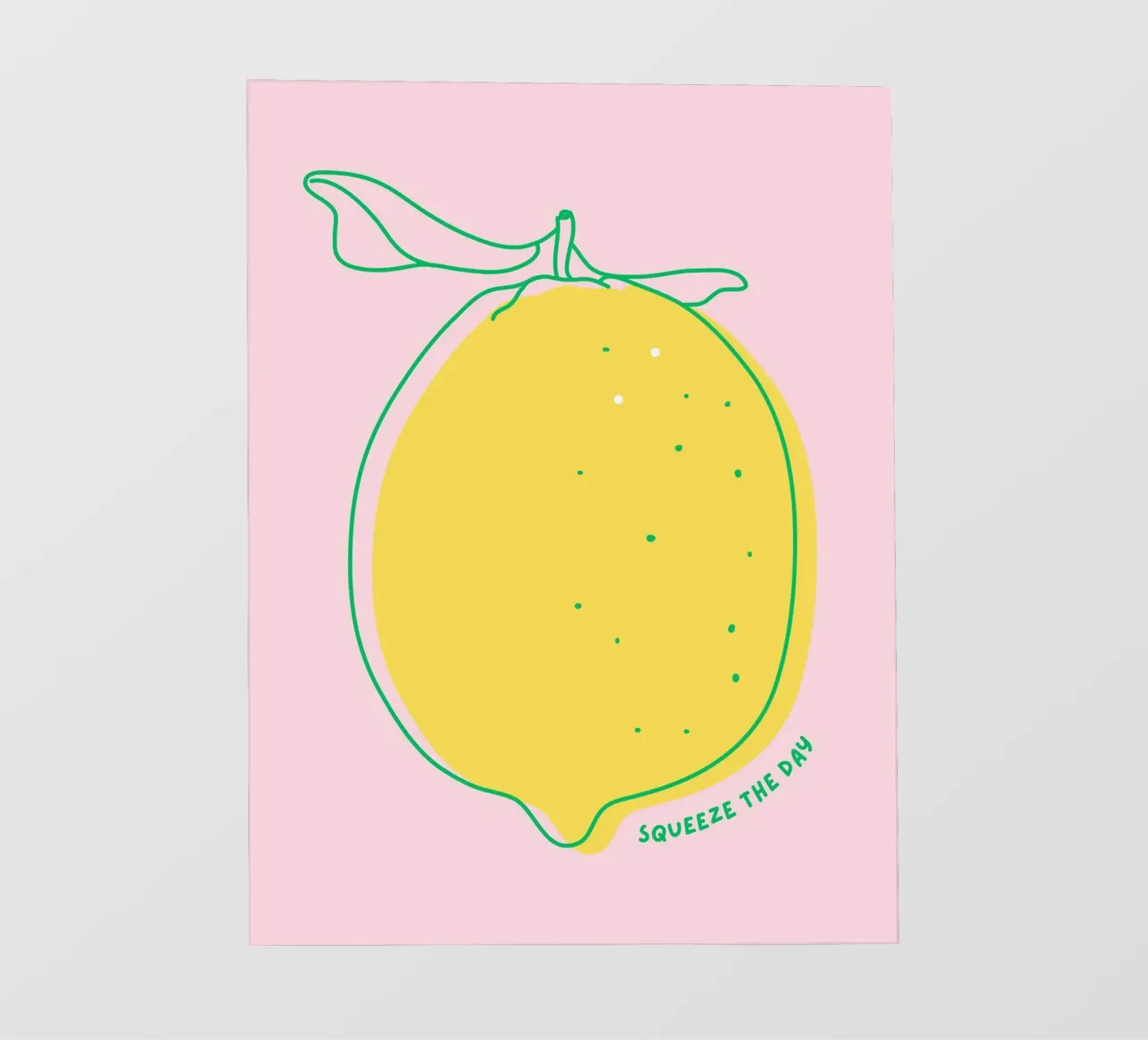 Squeeze the day - Zitrone PVC Plane von leslie shop
