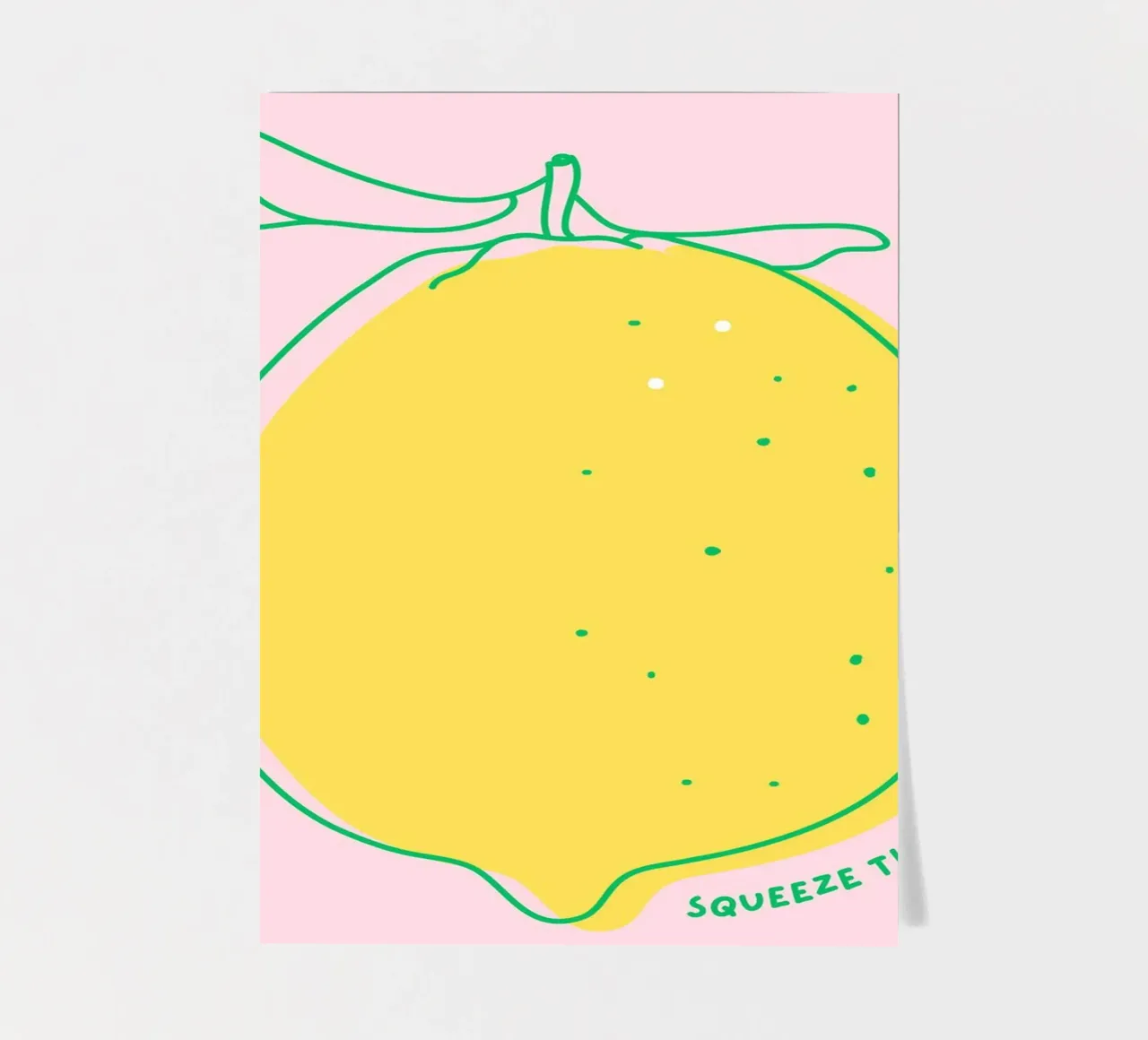 Squeeze the day - Zitrone Stickerbogen von leslie shop