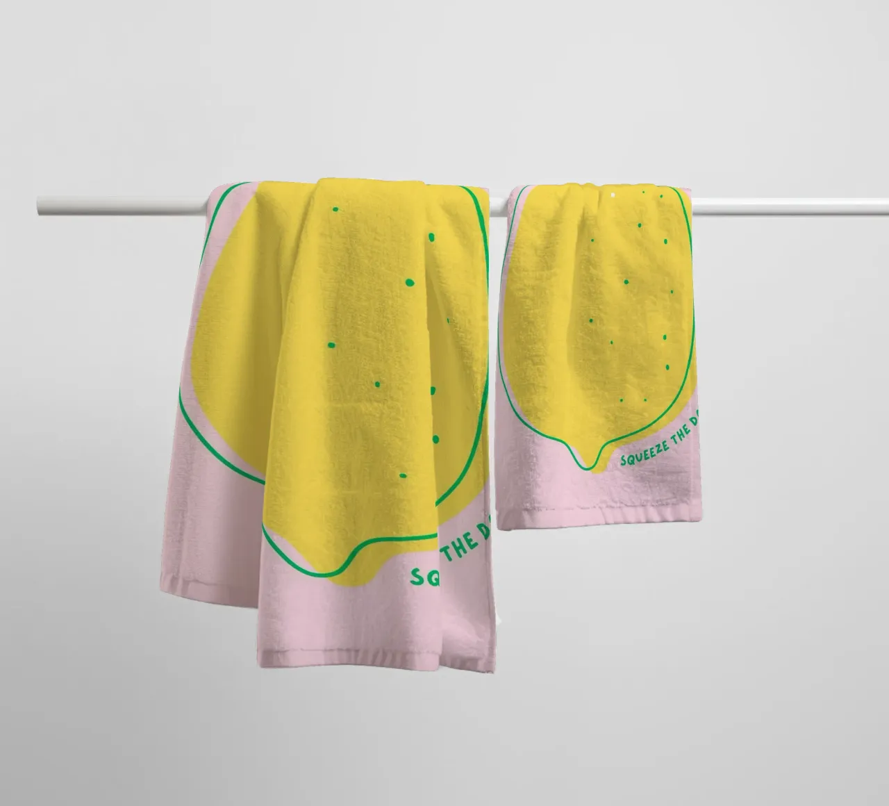 Squeeze the day - Zitrone Handtuch von leslie shop