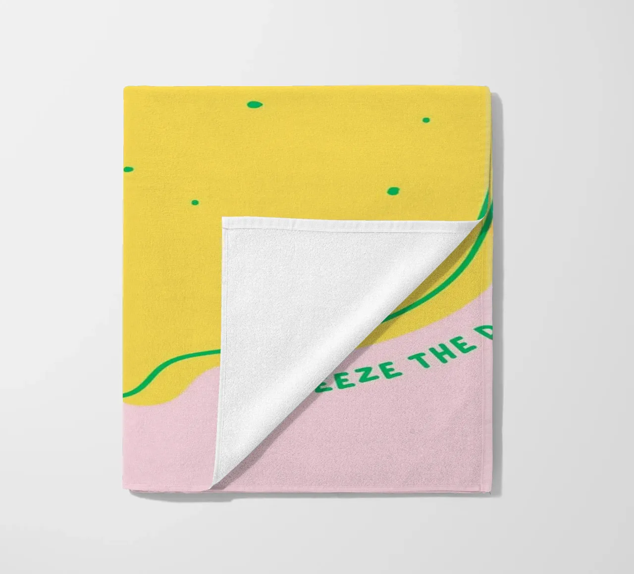 Squeeze the day - Zitrone Strandtuch von leslie shop