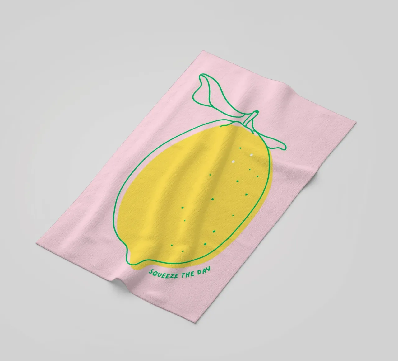 Squeeze the day - Zitrone Strandtuch von leslie shop