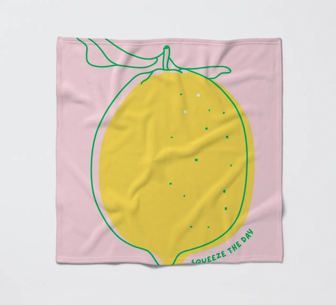 Squeeze the day - Zitrone Fleecedecke von leslie shop