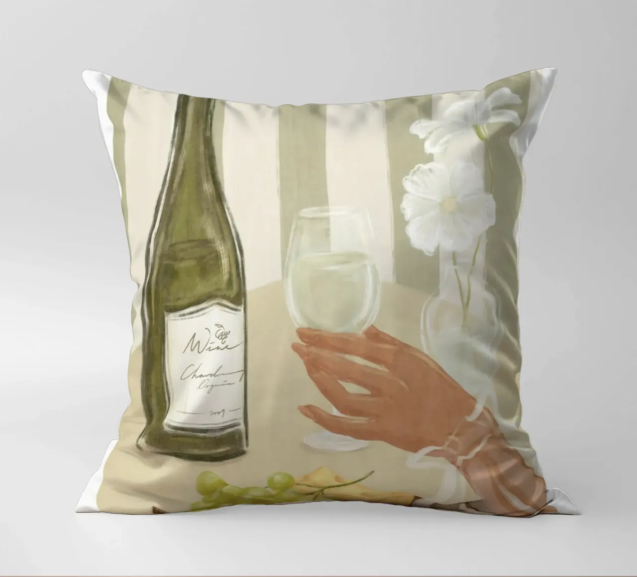È tempo di stampare il vino cuscino da leslie shop