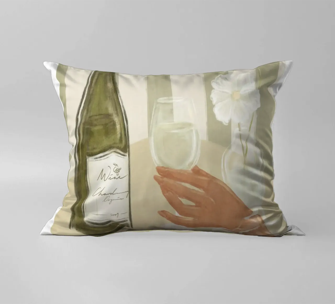 È tempo di stampare il vino cuscino da leslie shop
