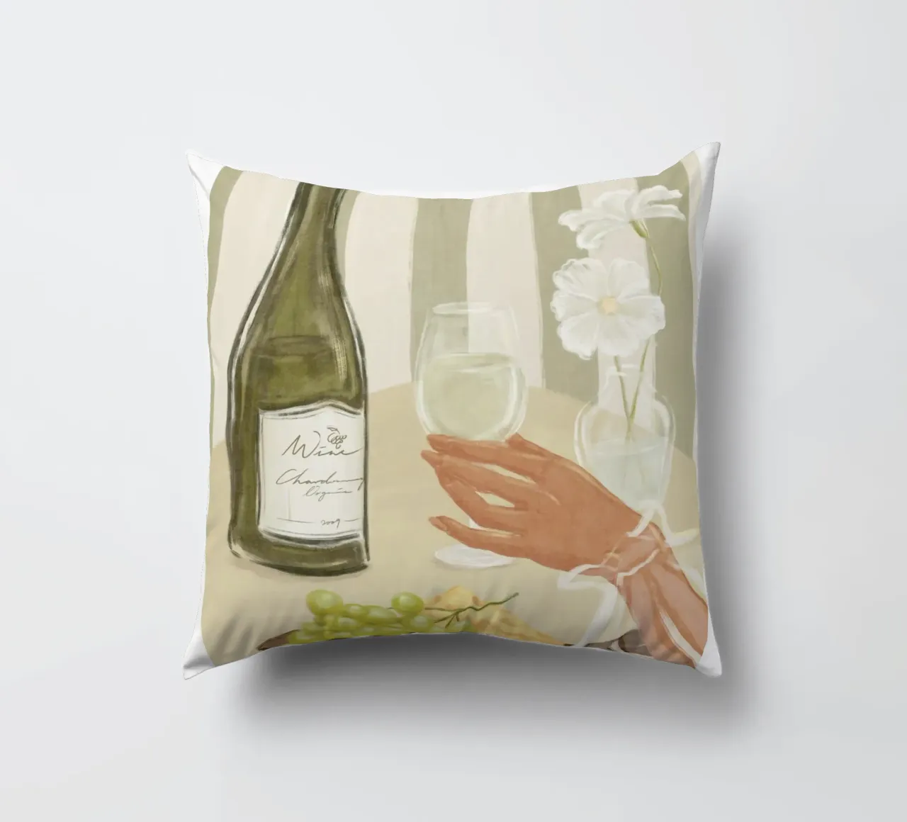 È tempo di stampare il vino cuscino da leslie shop