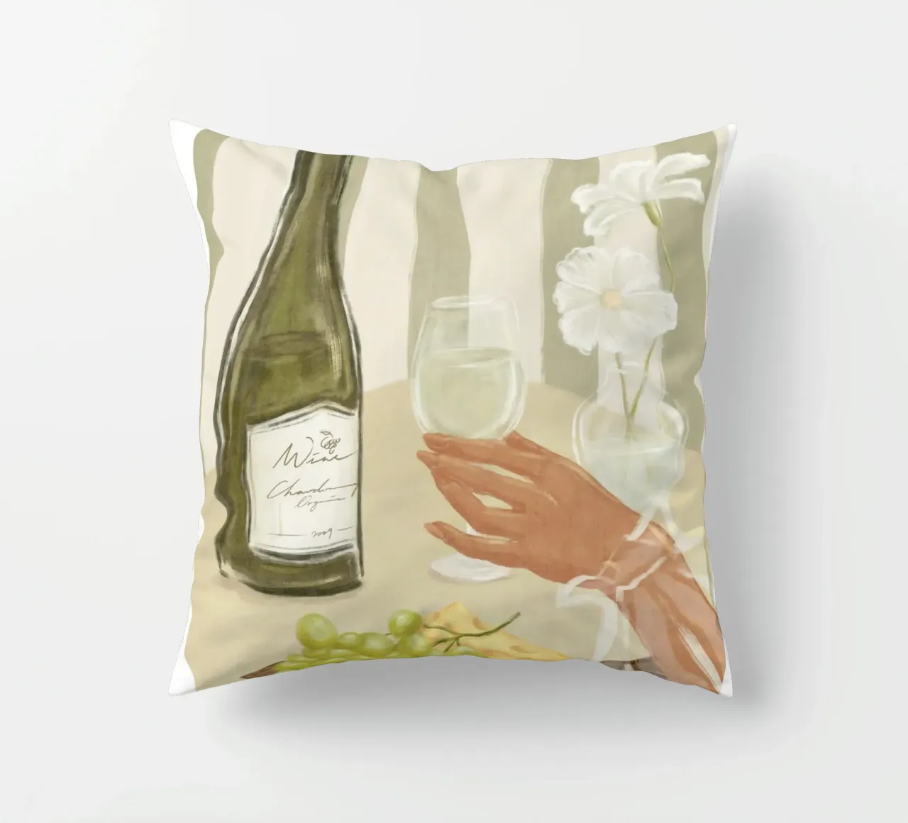 È tempo di stampare il vino cuscino da leslie shop