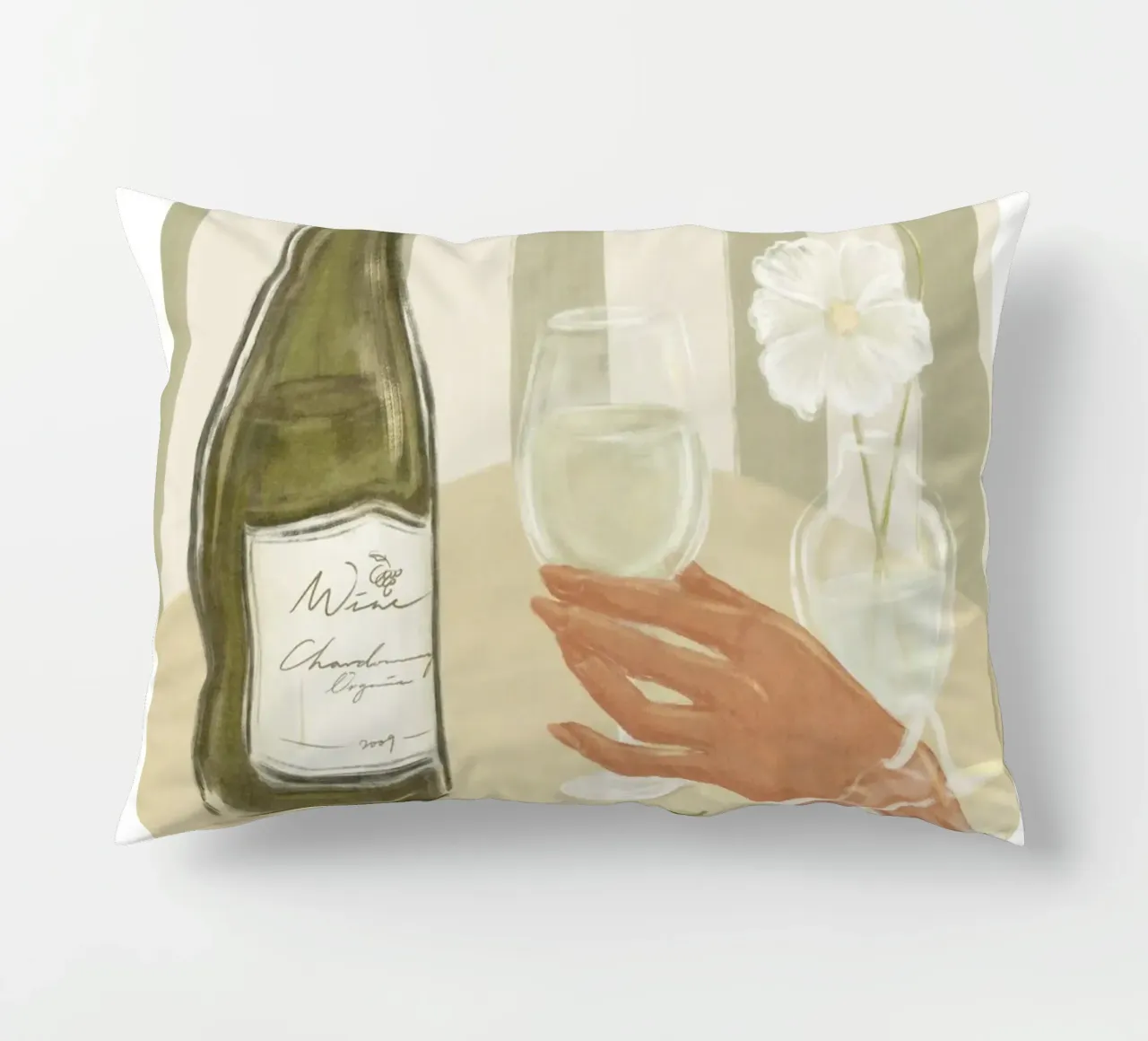 È tempo di stampare il vino cuscino da leslie shop