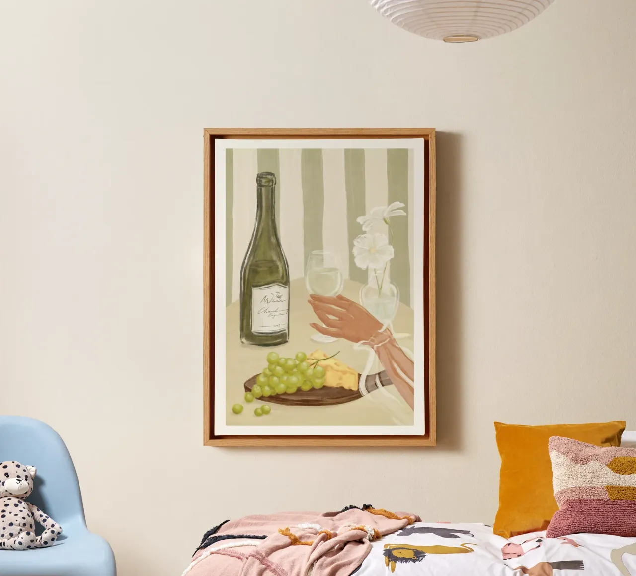 Time for Wine Print canvas by leslie shop