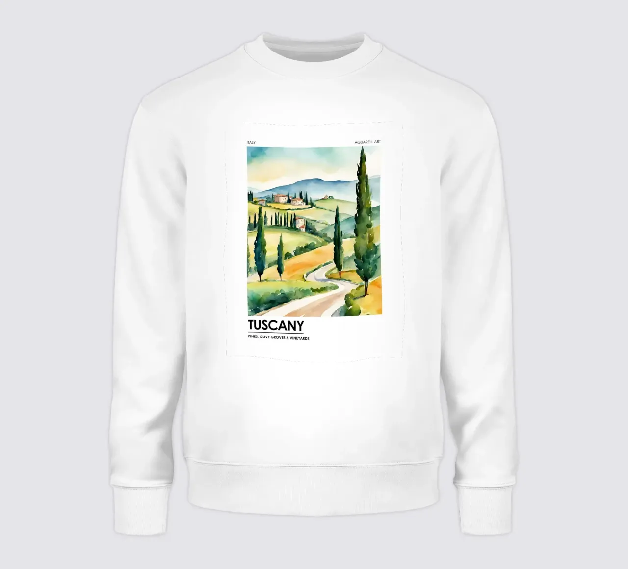 Toscana - Pini, oliveti e vigneti felpa da leslie shop