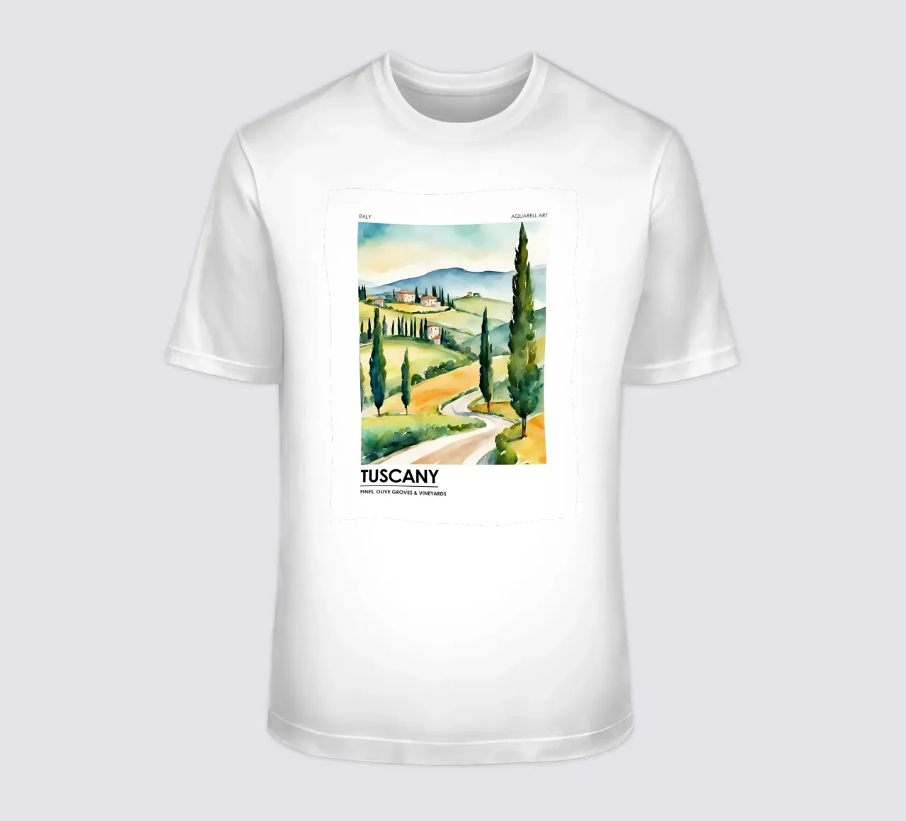 Toscana - Pini, oliveti e vigneti t-shirt da leslie shop