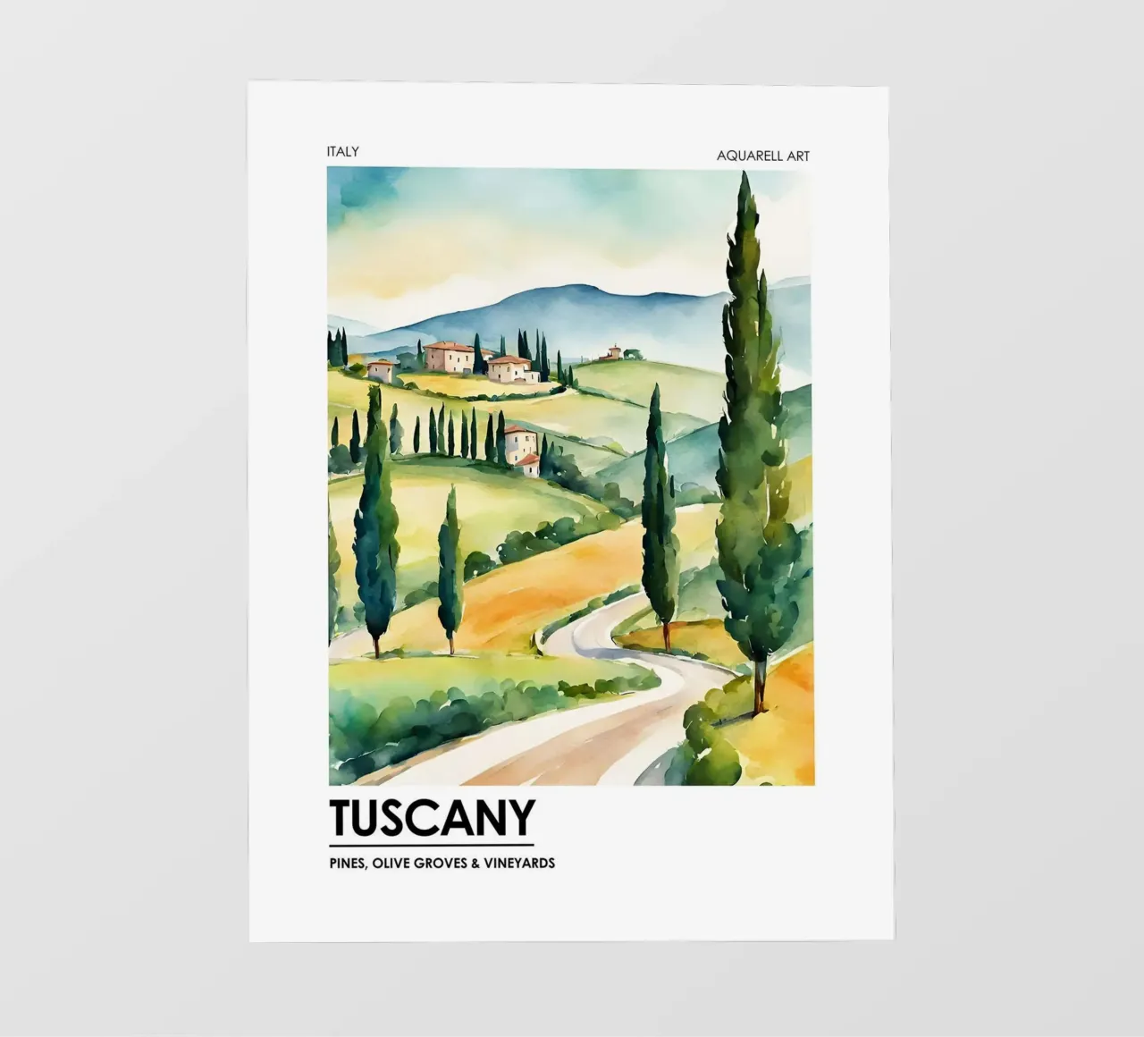 Toscana - Pini, oliveti e vigneti telo in pvc da leslie shop