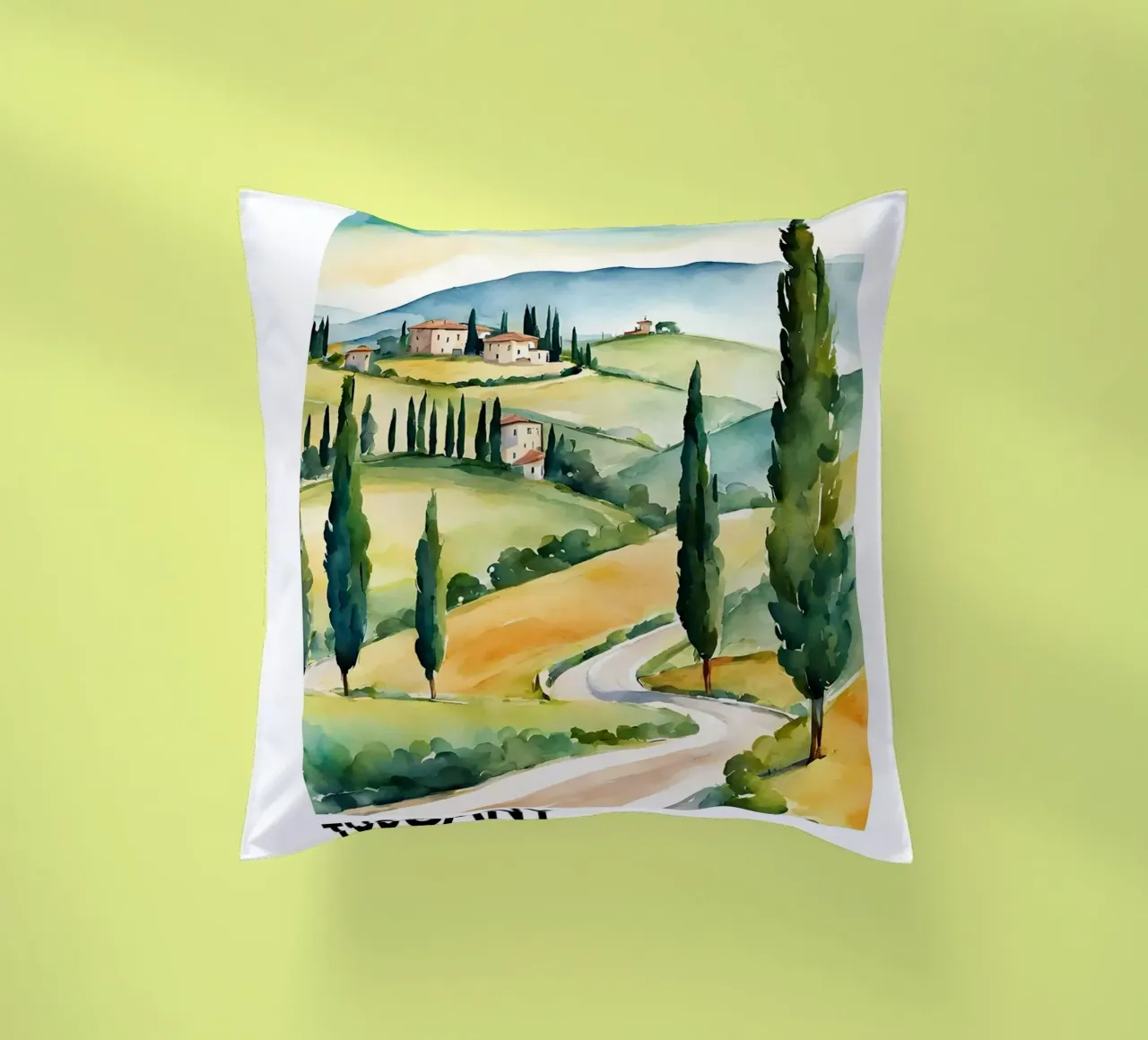 Toscana - Pinos, olivares y viñedos cojín de leslie shop