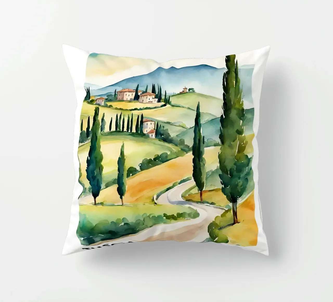 Toscana - Pinos, olivares y viñedos cojín de leslie shop