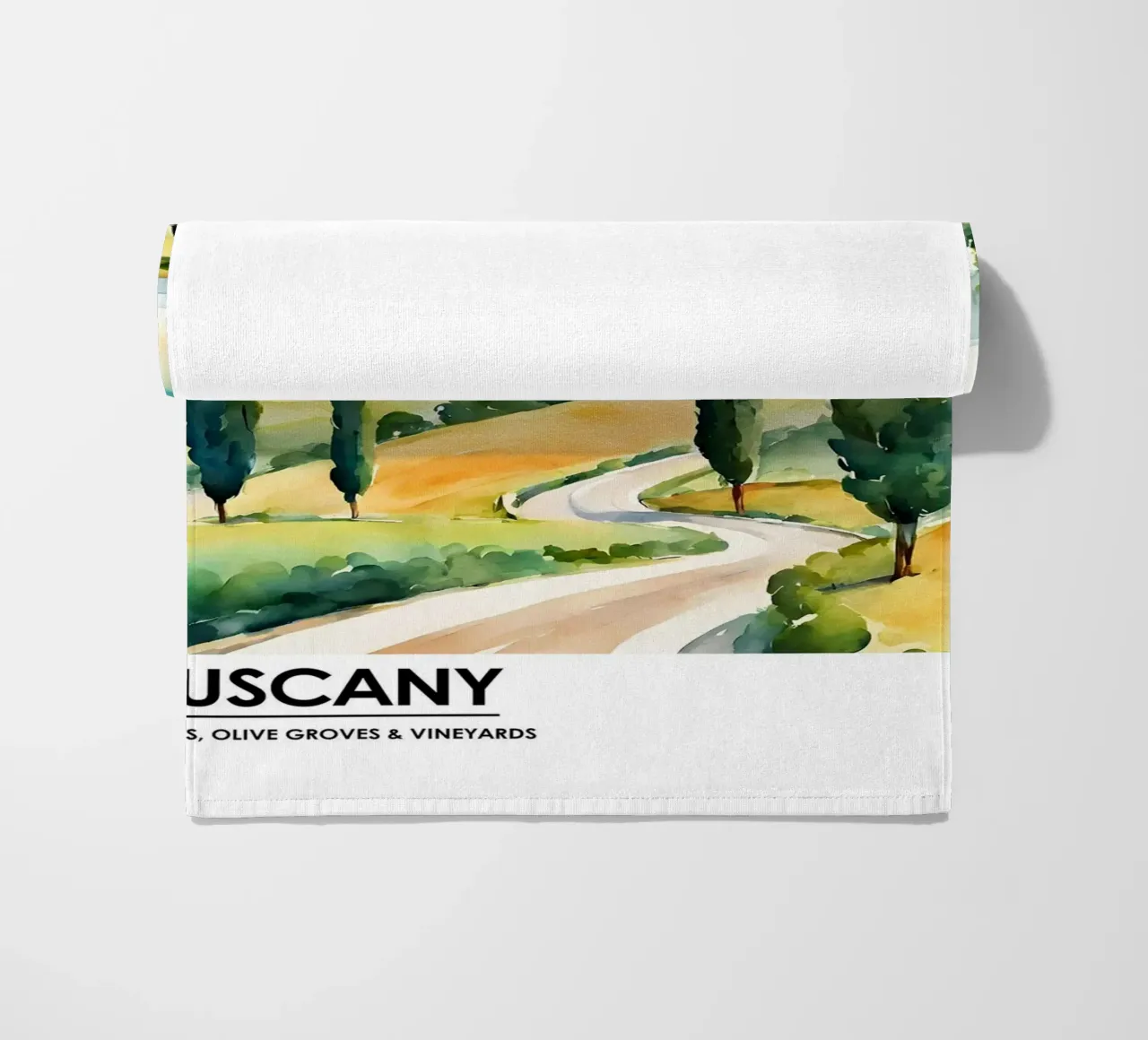 Toscana - Pinos, olivares y viñedos toalla de playa de leslie shop