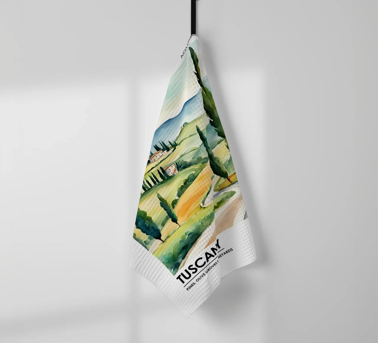 Toscana - Pini, oliveti e vigneti canovaccio da cucina da leslie shop