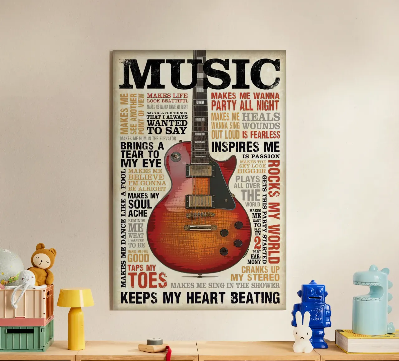 VINTAGE MUSIC acrylic glass by leslie shop