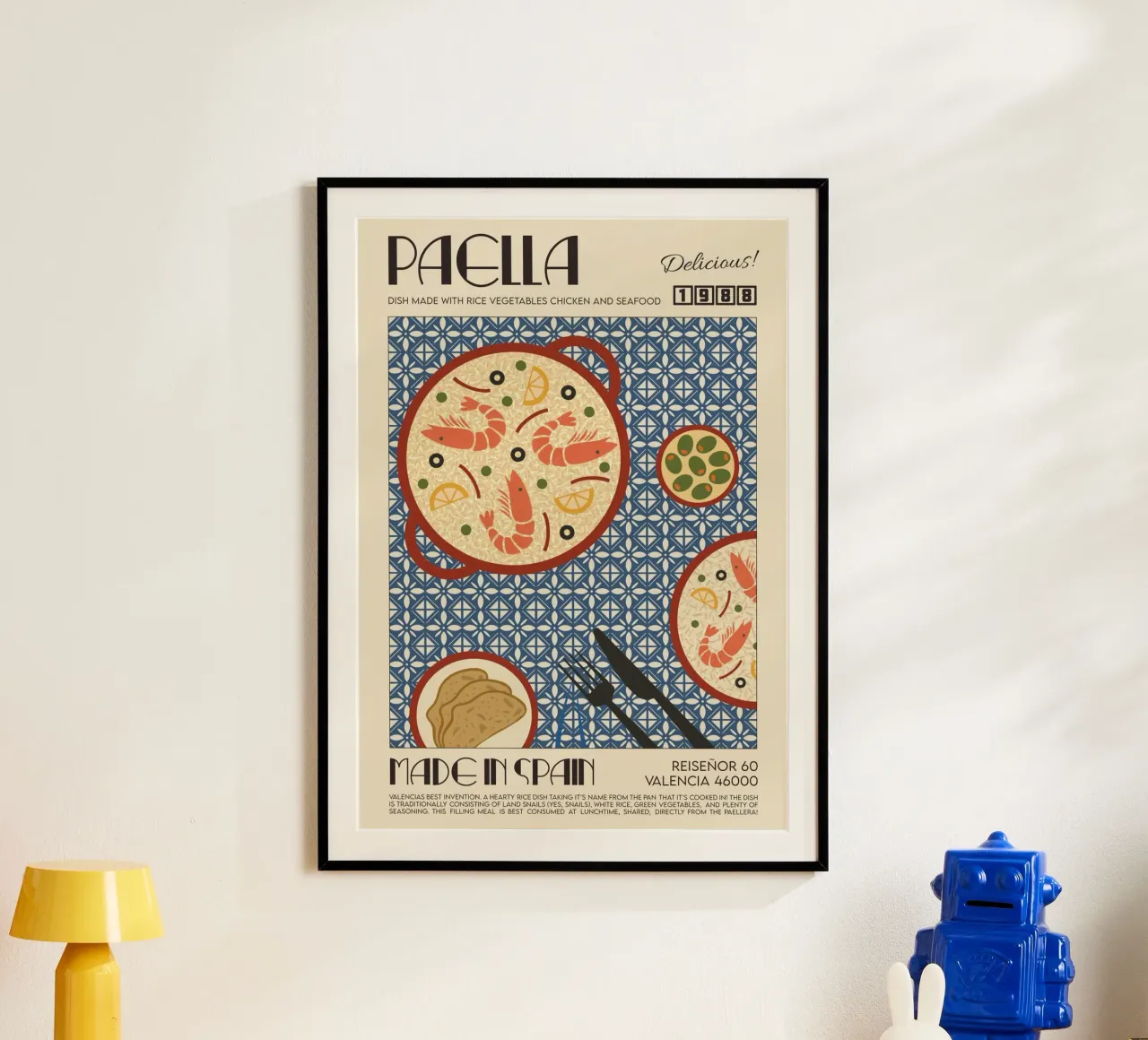 Abbiamo fatto qualcosa di bello - La stampa della paella poster da leslie shop