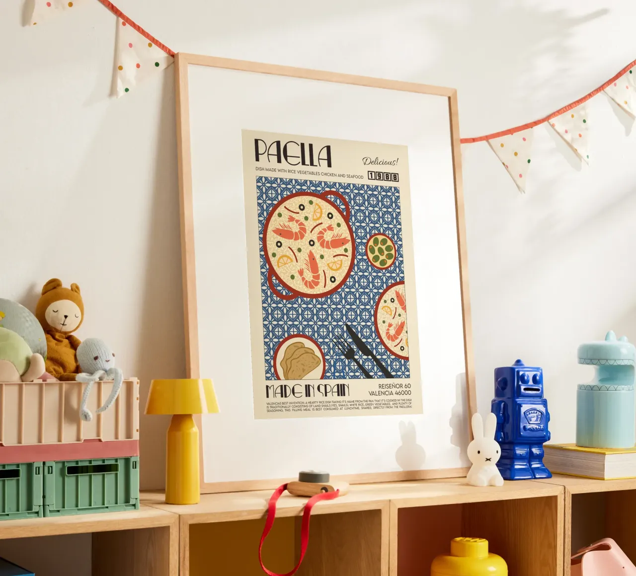 Abbiamo fatto qualcosa di bello - La stampa della paella poster da leslie shop