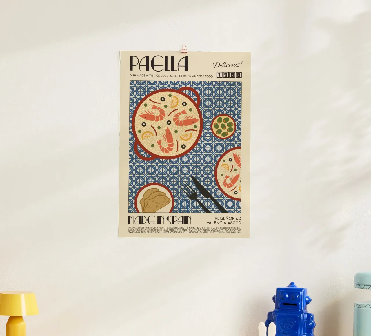 Abbiamo fatto qualcosa di bello - La stampa della paella poster da leslie shop
