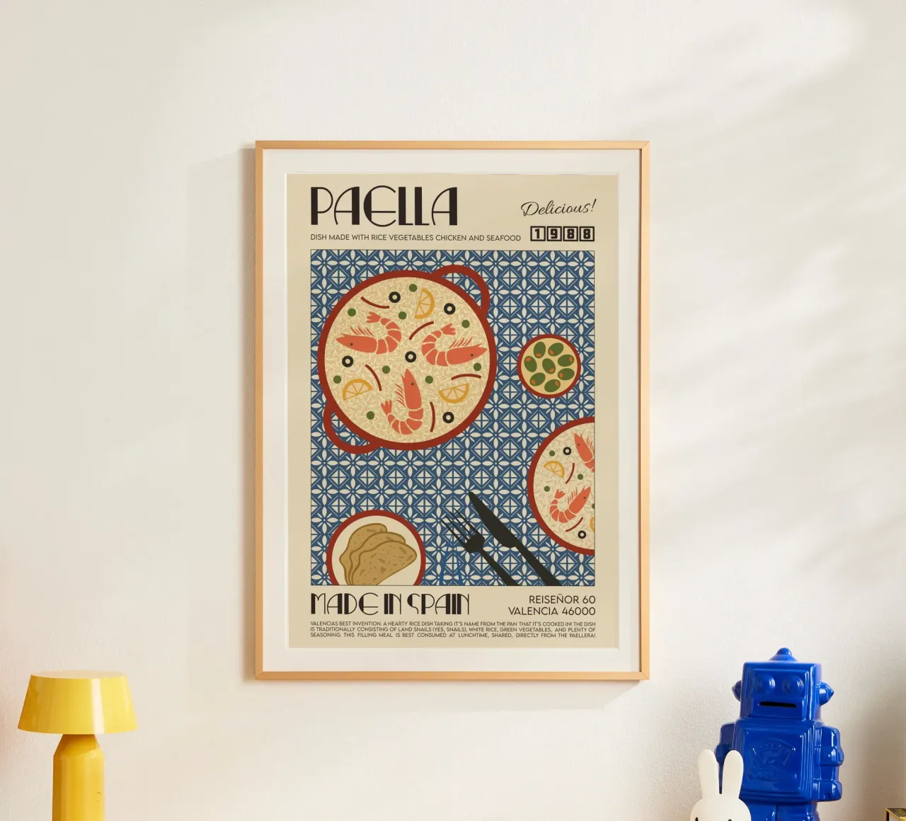 Abbiamo fatto qualcosa di bello - La stampa della paella poster da leslie shop