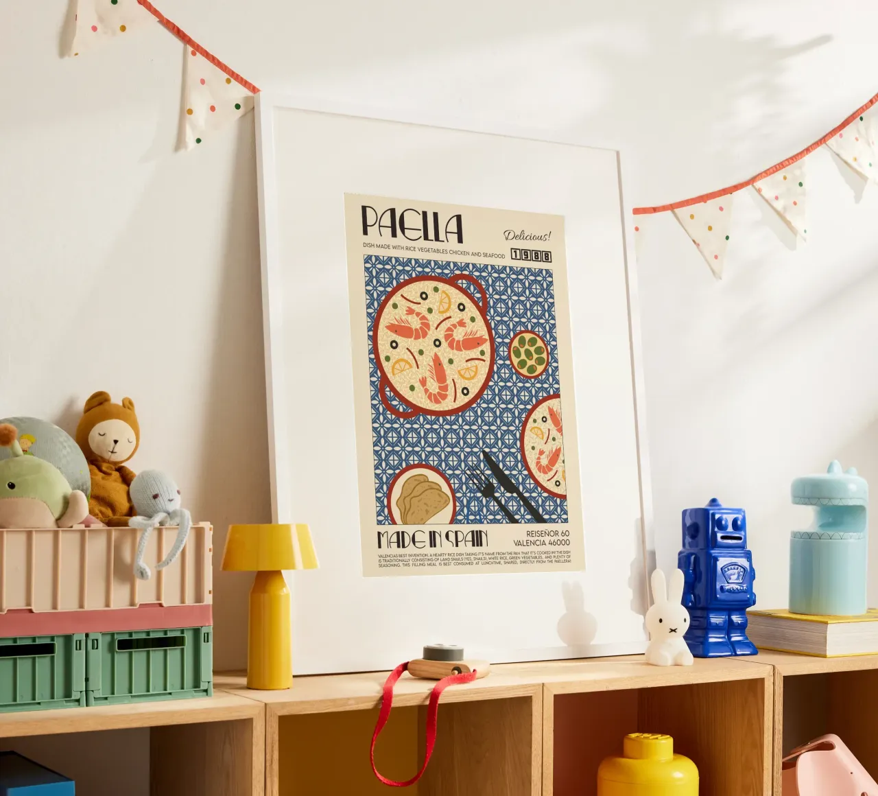 Abbiamo fatto qualcosa di bello - La stampa della paella poster da leslie shop