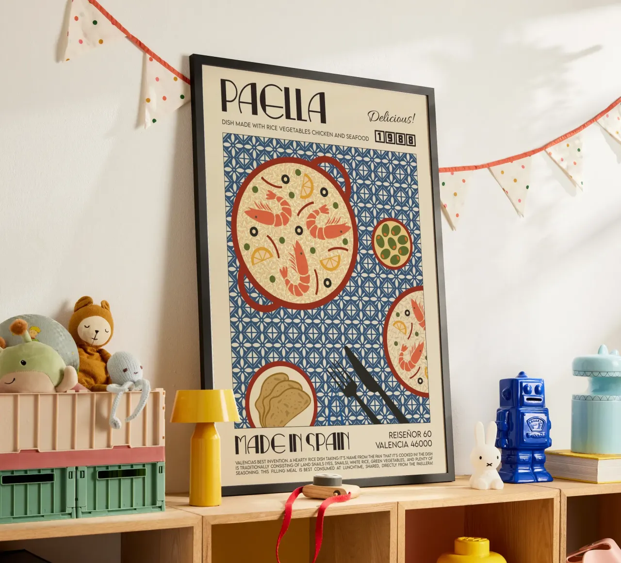 Abbiamo fatto qualcosa di bello - La stampa della paella poster da leslie shop