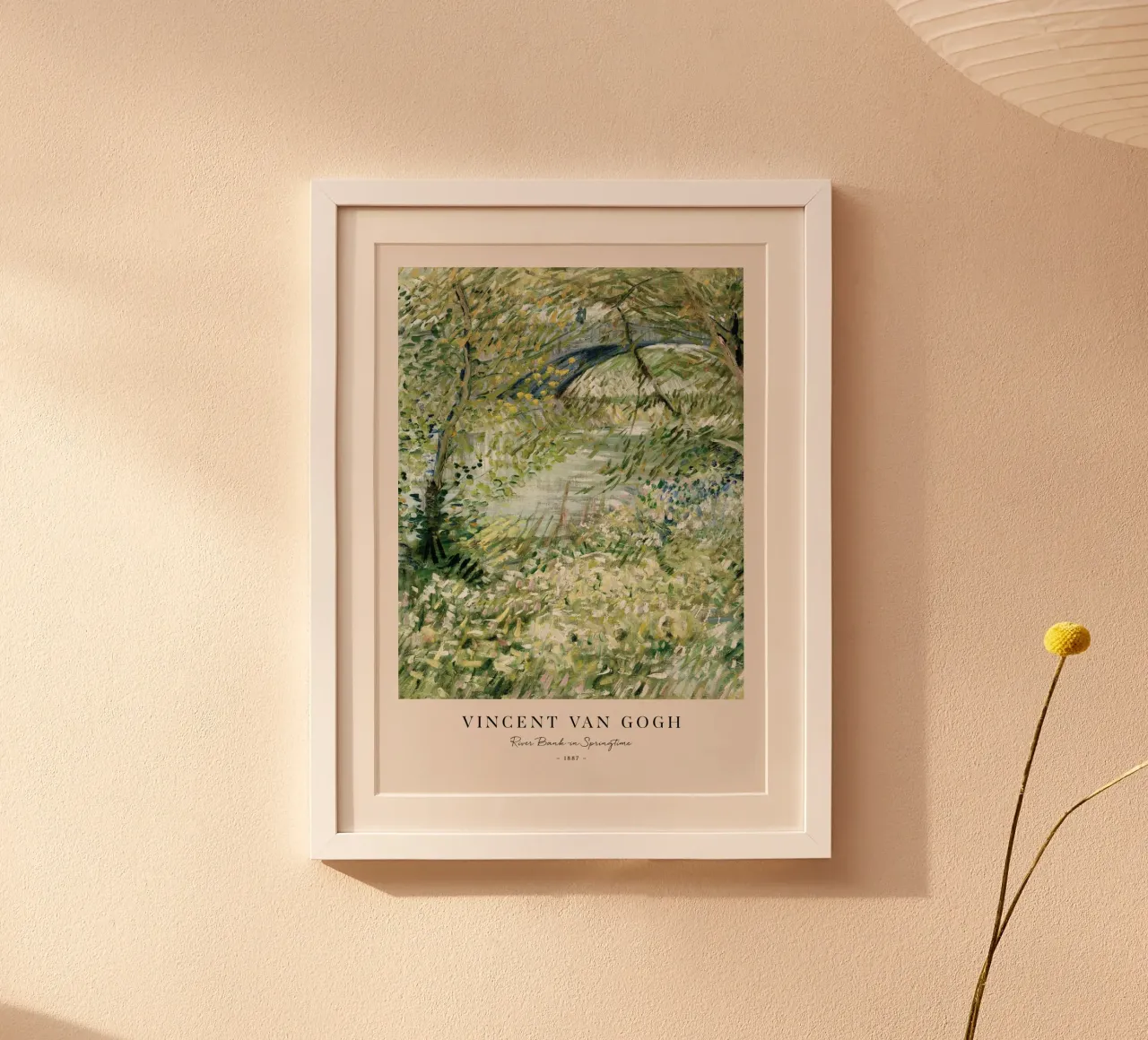 Van Gogh - River Bank in Springtime Print hahnemühle by leslie shop