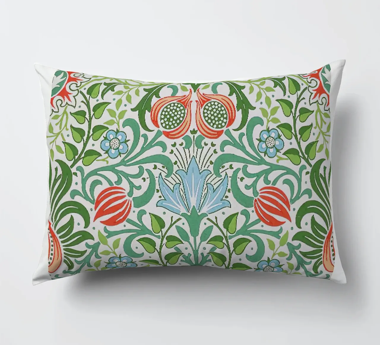 William Morris Centenary Exhibition Poster (Persian Flower) decorative cushion by leslie shop