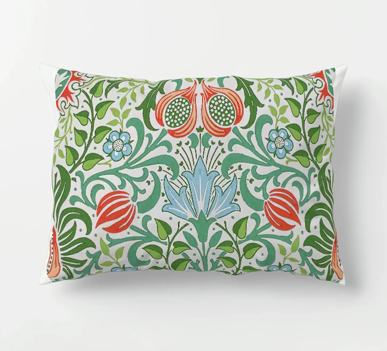 William Morris Centenary Exhibition Poster (Persian Flower) decorative cushion by leslie shop