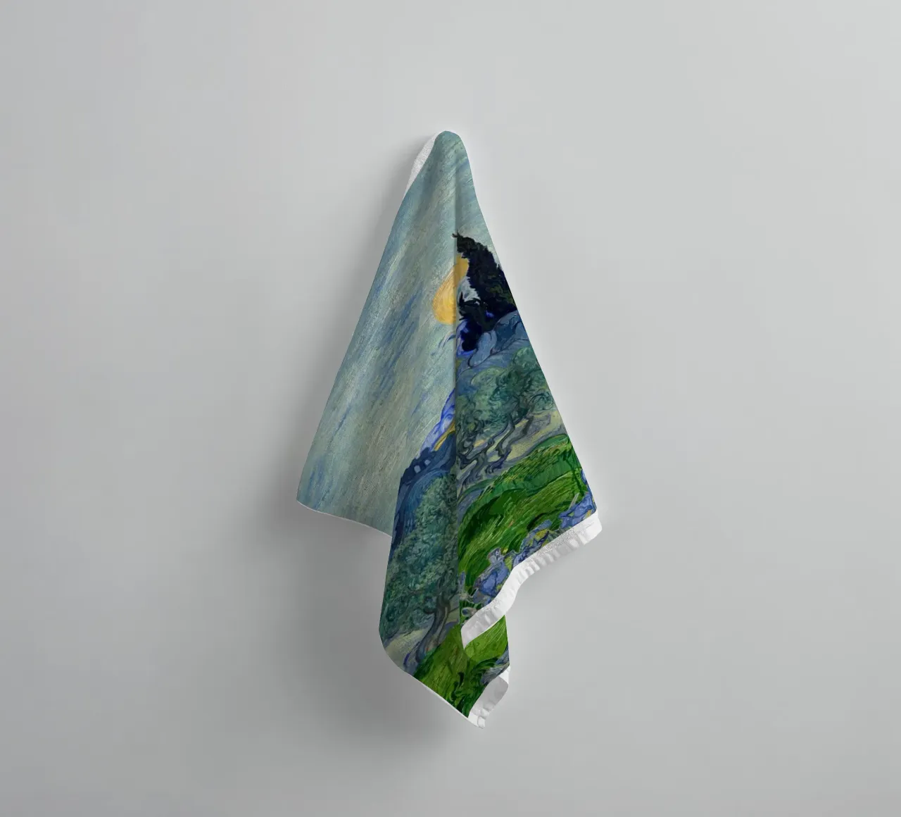 olive trees in nature towel by cloud shop