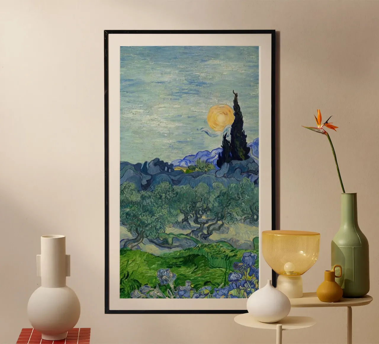 ulivi in natura poster con telaio in alluminio da cloud shop