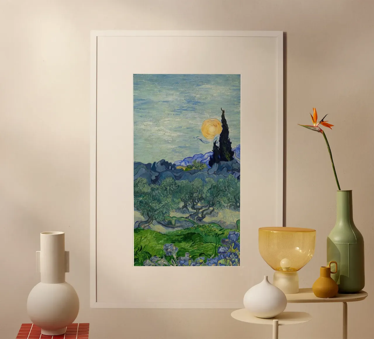ulivi in natura poster con telaio in alluminio da cloud shop