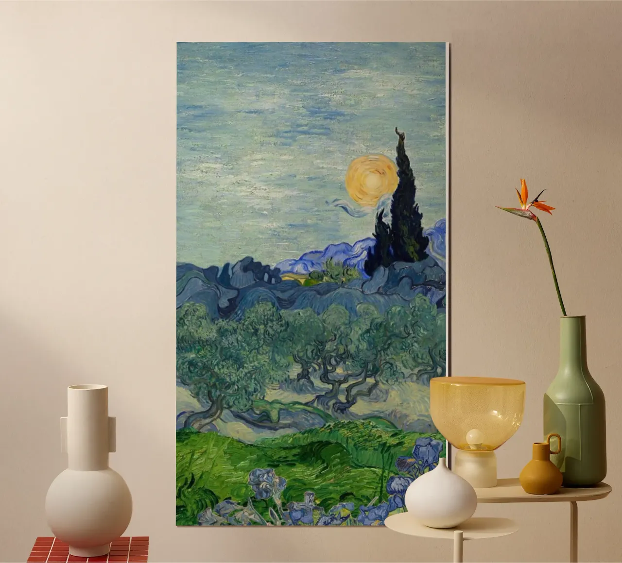 ulivi in natura poster con telaio in alluminio da cloud shop