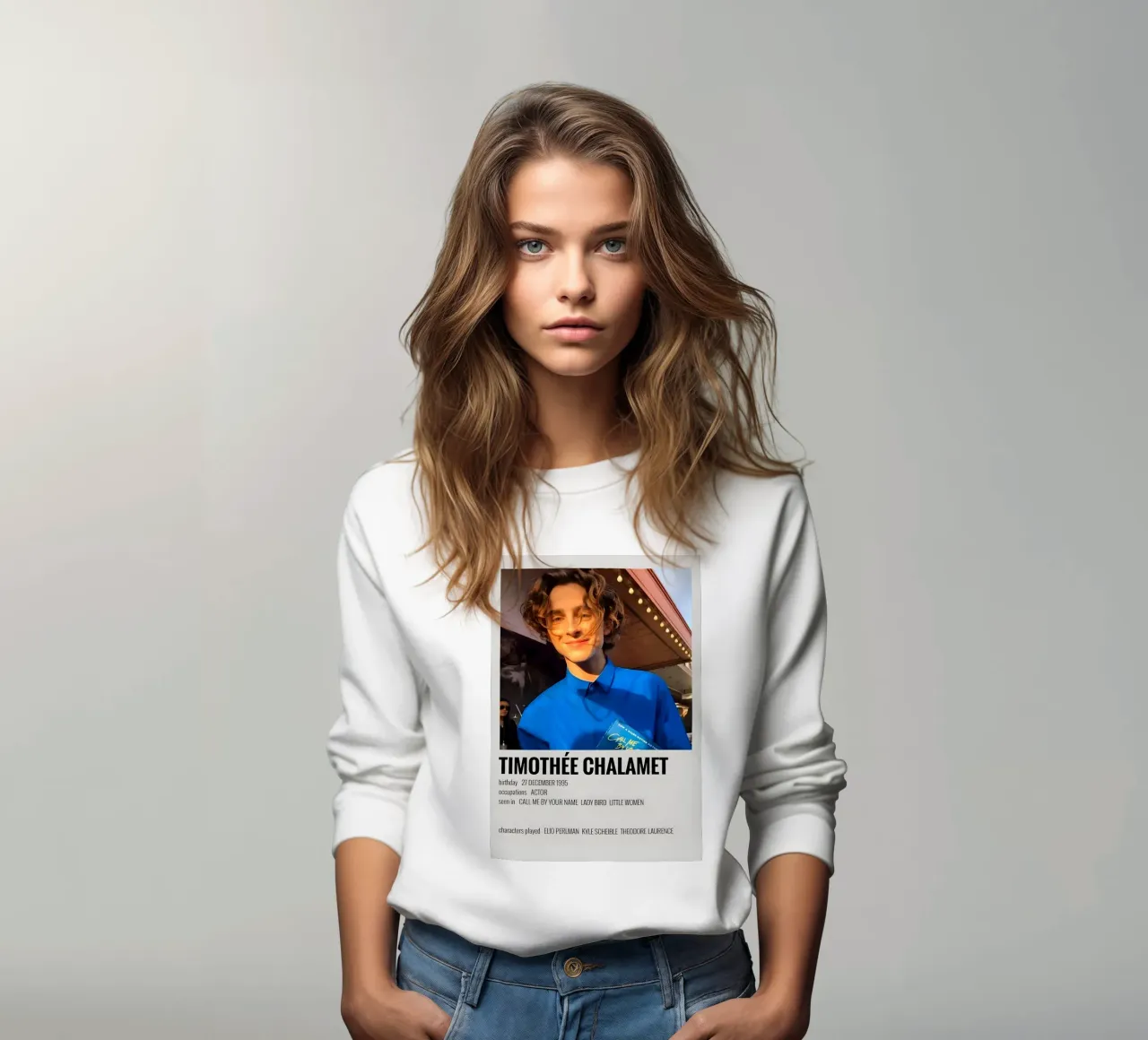 TIMOTHÉE CHALAMET felpa da MVFminimalist