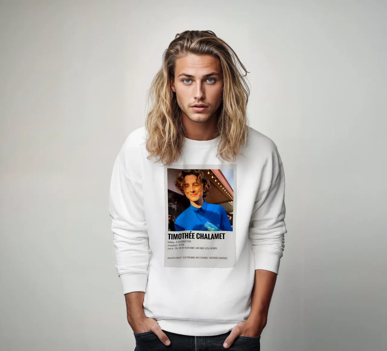 TIMOTHÉE CHALAMET felpa da MVFminimalist