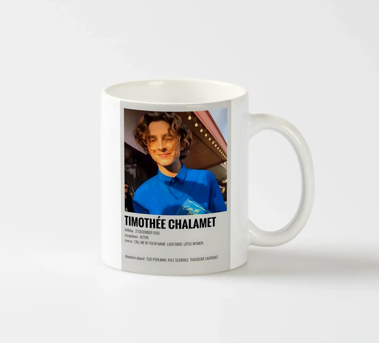 TIMOTHÉE CHALAMET tazza in ceramica da MVFminimalist