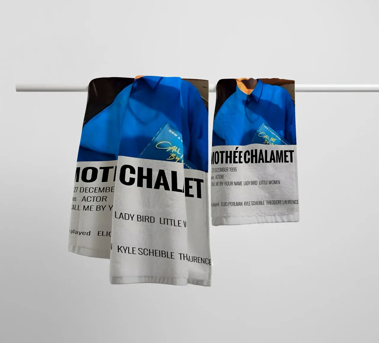 TIMOTHÉE CHALAMET asciugamano da bagno da MVFminimalist